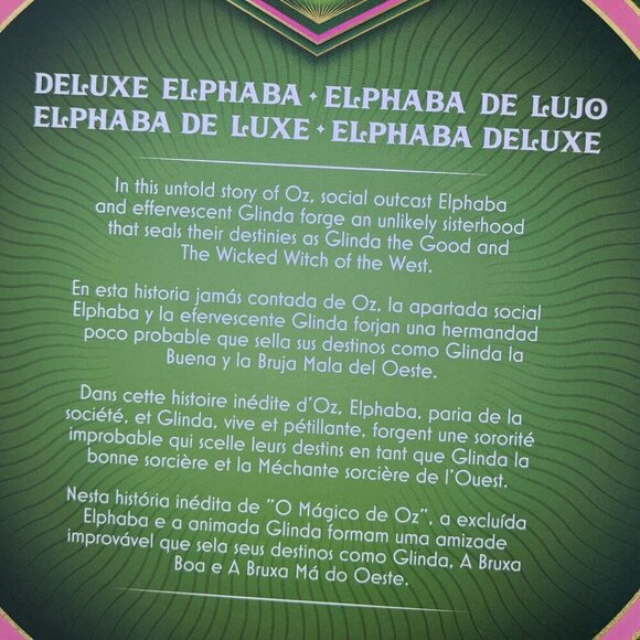 Mattel Wicked Movie DELUXE Elphaba Witch Fashion Doll - URL Misprint Error - Picture 13 of 16